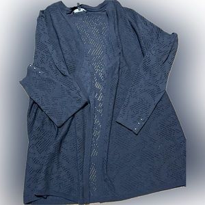 WHBM Black drape neck WHBM Cardigan